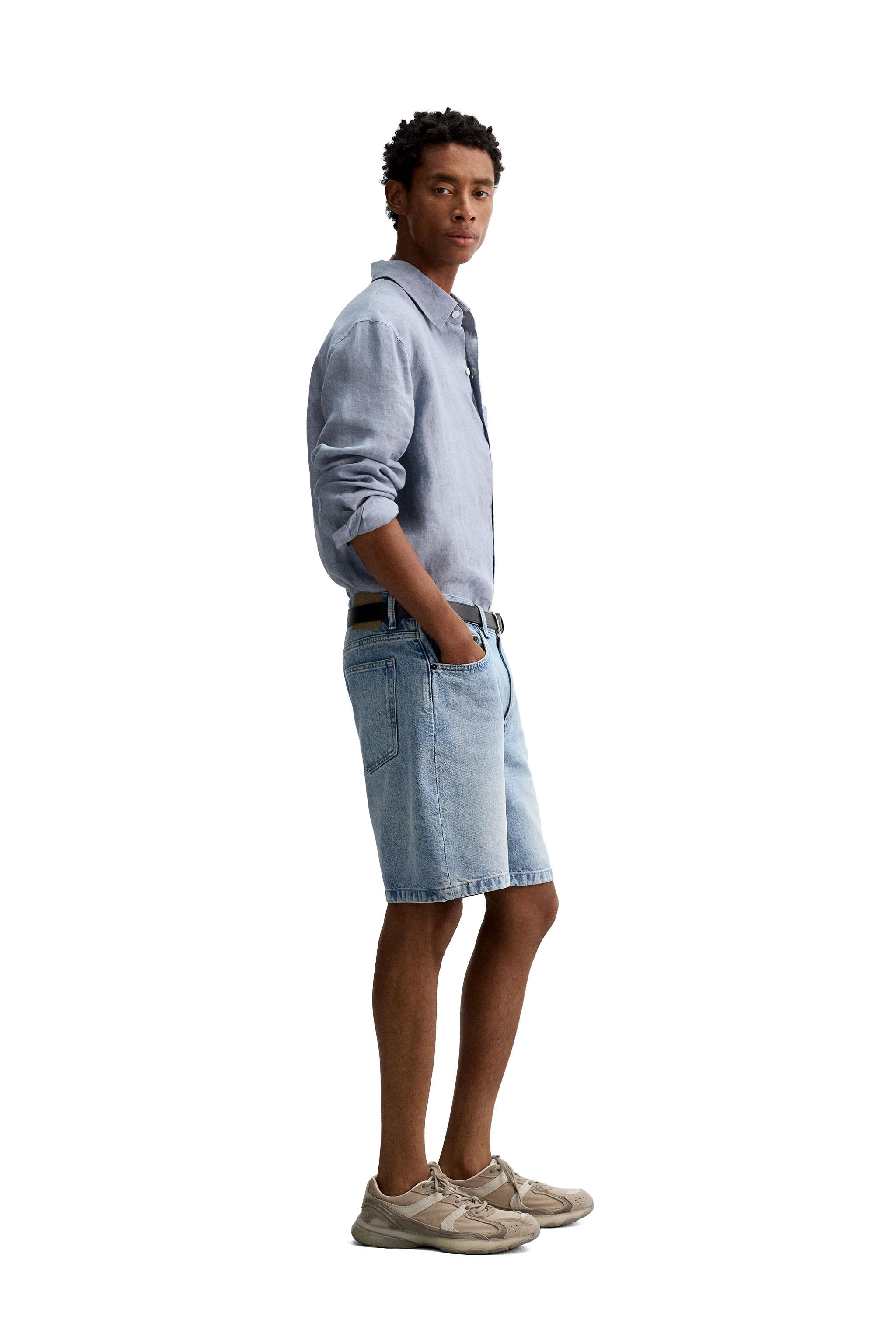 ☆ドイツ発*ZARA*新作*ロングバミューダショーツ/NAVY☆ ☆ドイツ発*ZARA*新作*ロングバミューダショーツ/NAVY☆