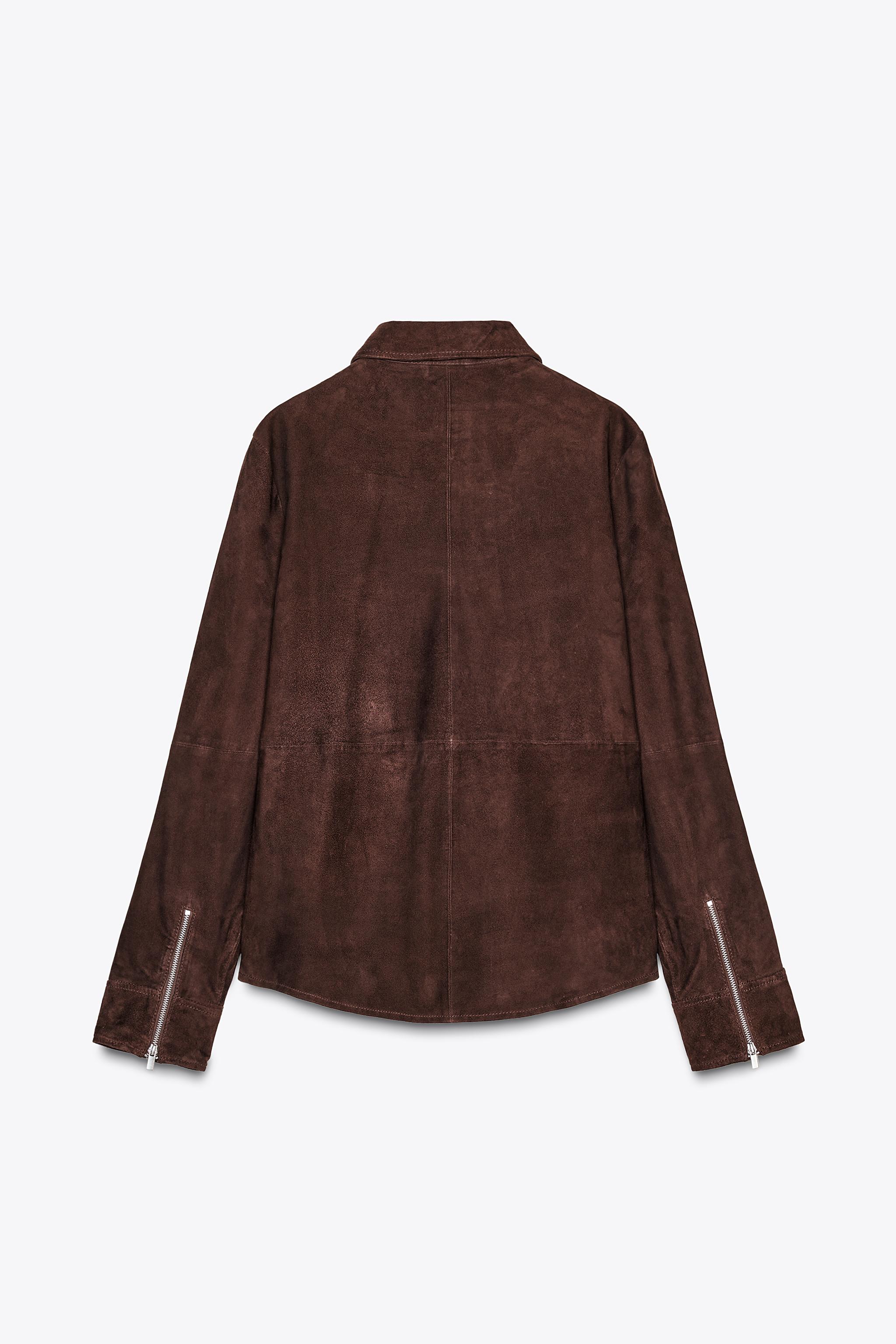 ZW COLLECTION LIMITED EDITION 100% スエードレザー シャツ