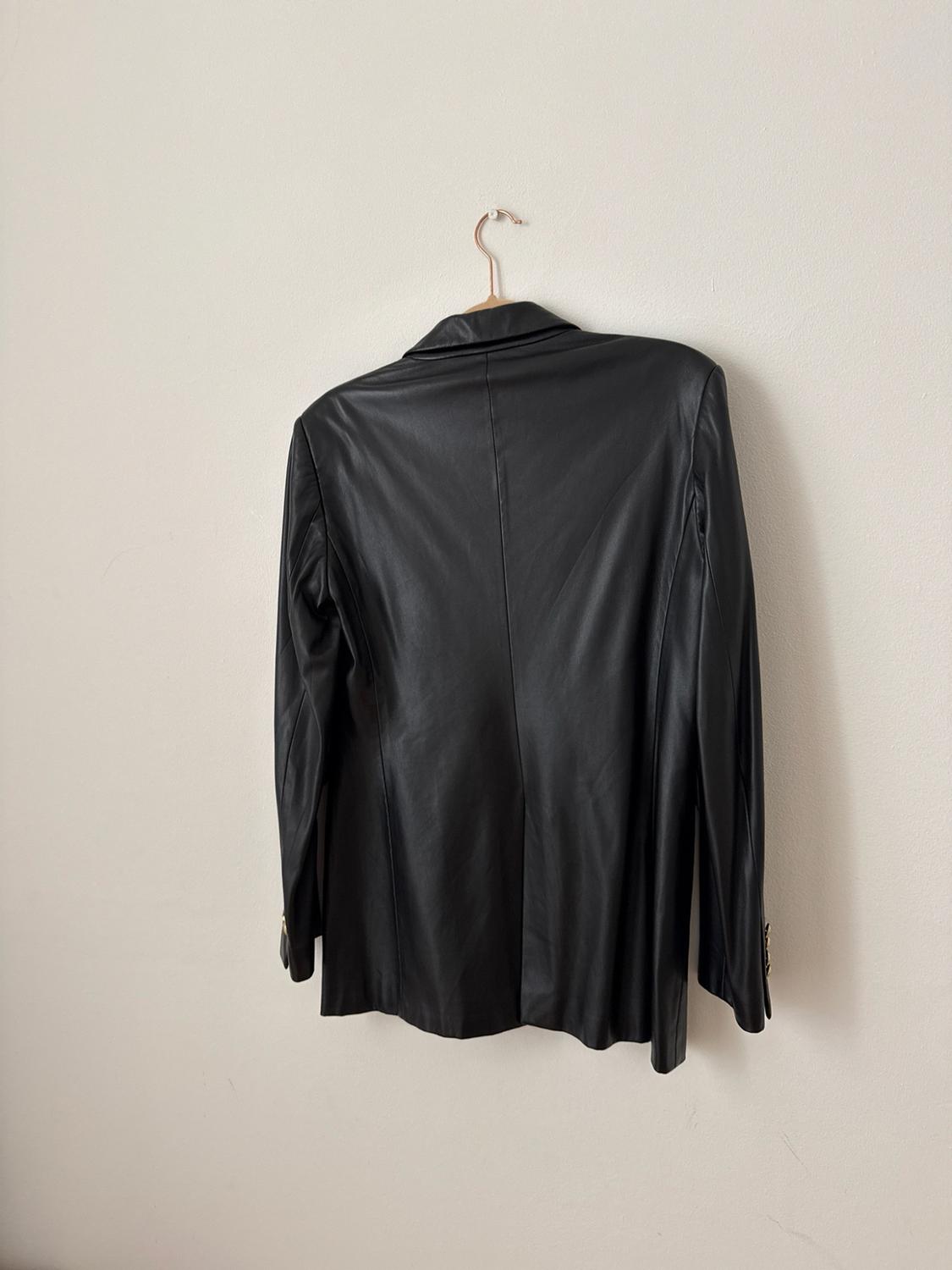 FAUX LEATHER BLAZER - Image 4