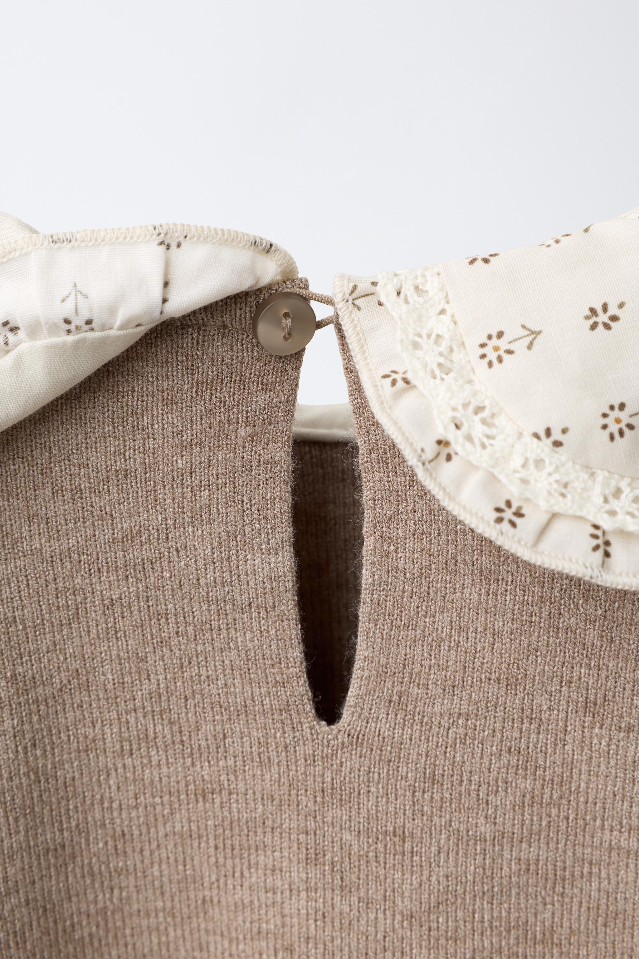 COMBINED PETER PAN COLLAR SWEATER