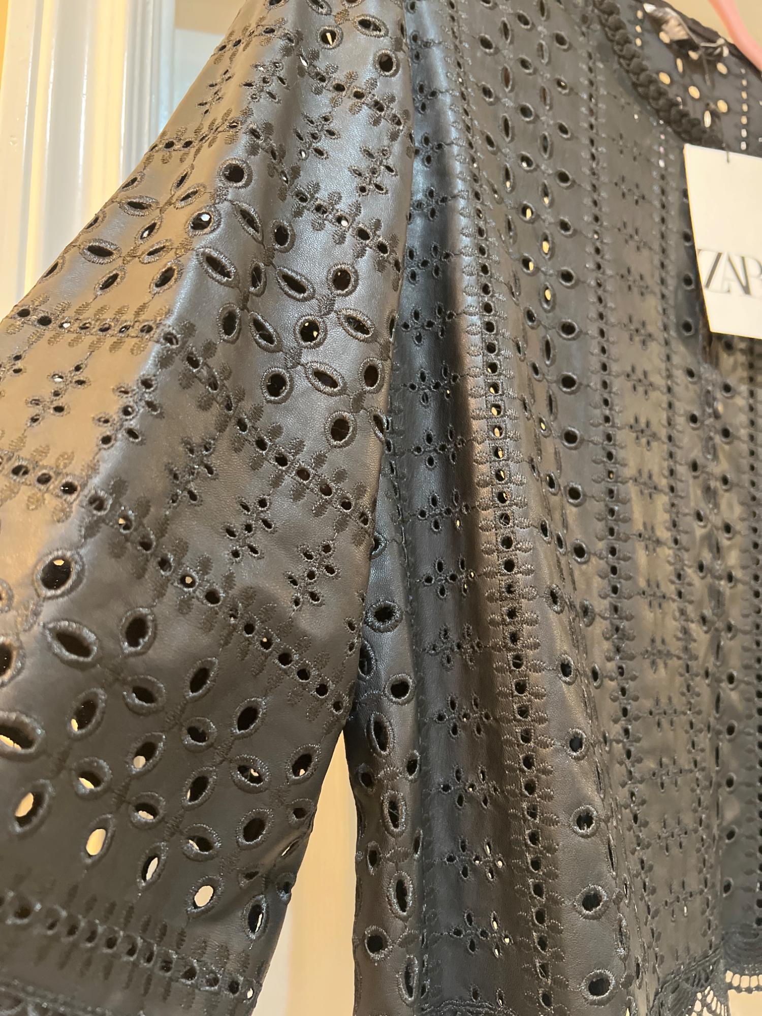 OPENWORK EMBROIDERED TOP