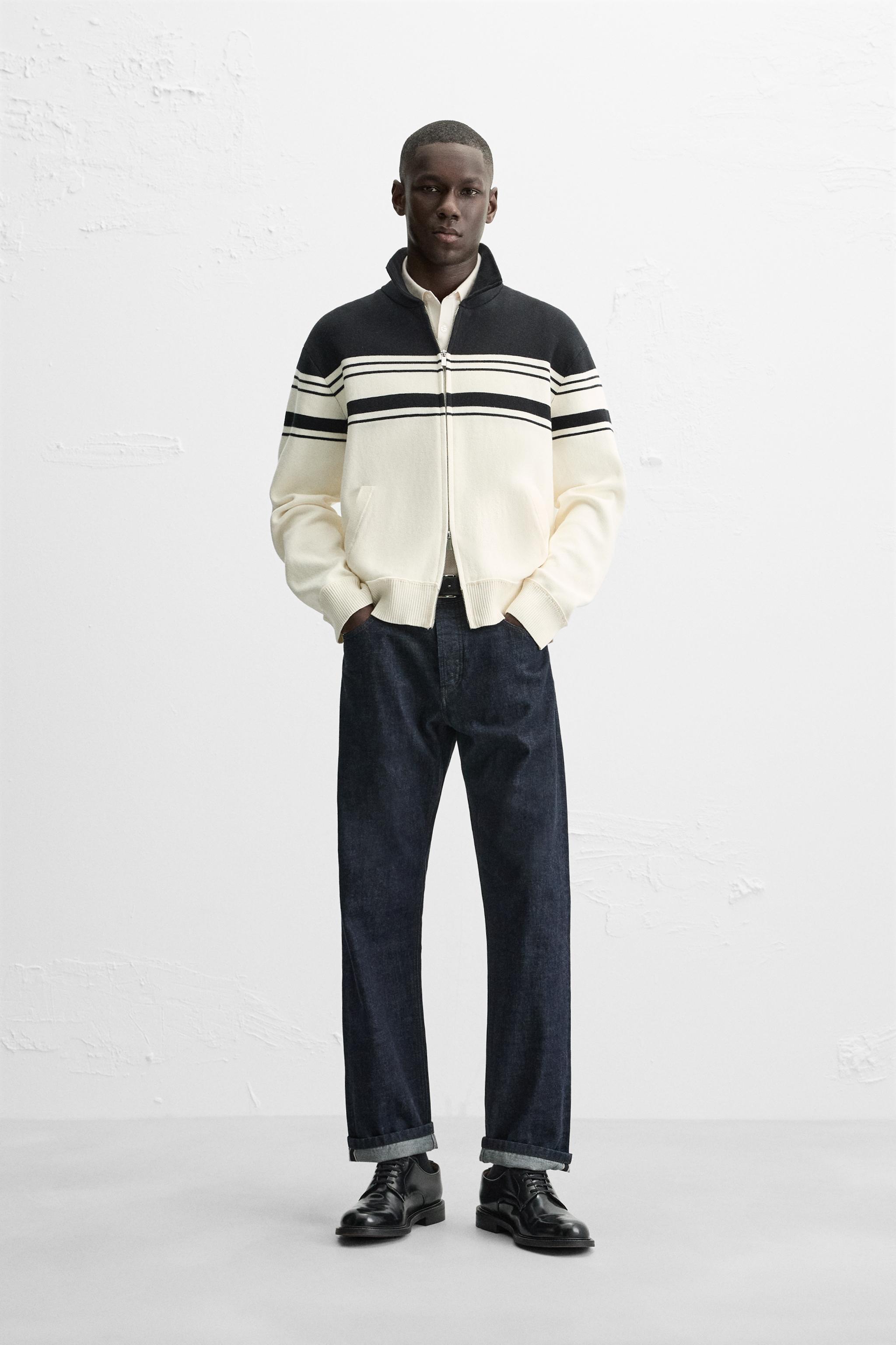 ZIP-UP KNIT JACKET - Black | ZARA United States