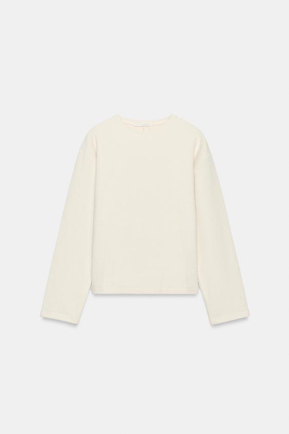 TOP TEXTURÉ - Écru | ZARA France