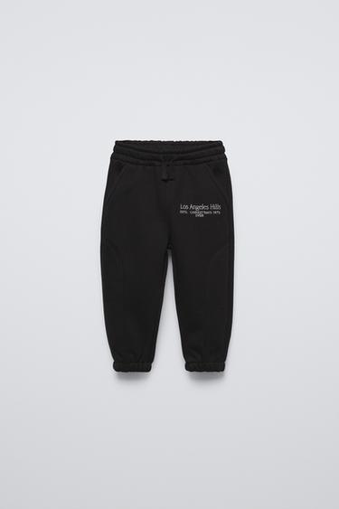 PANTALÓN JOGGER BORDADO - Negro de Zara