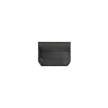 LEATHER CARD HOLDER WITH FLAP - Black by Zara