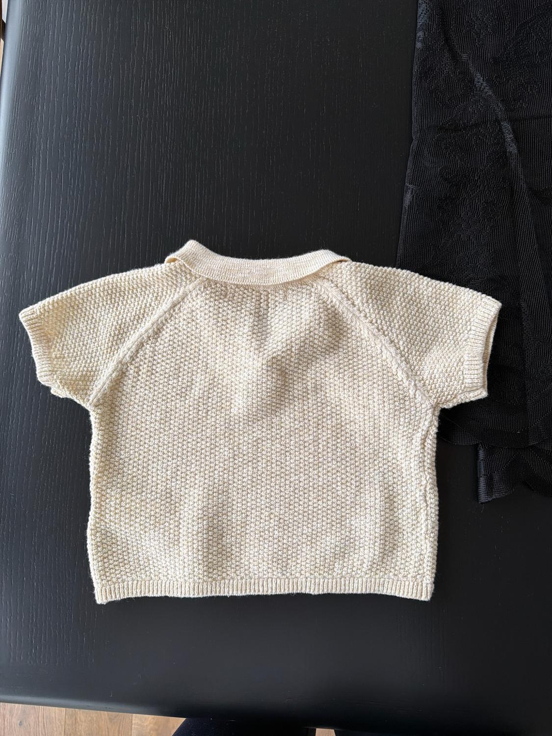 TEXTURED KNIT POLO JUMPER - Image 5