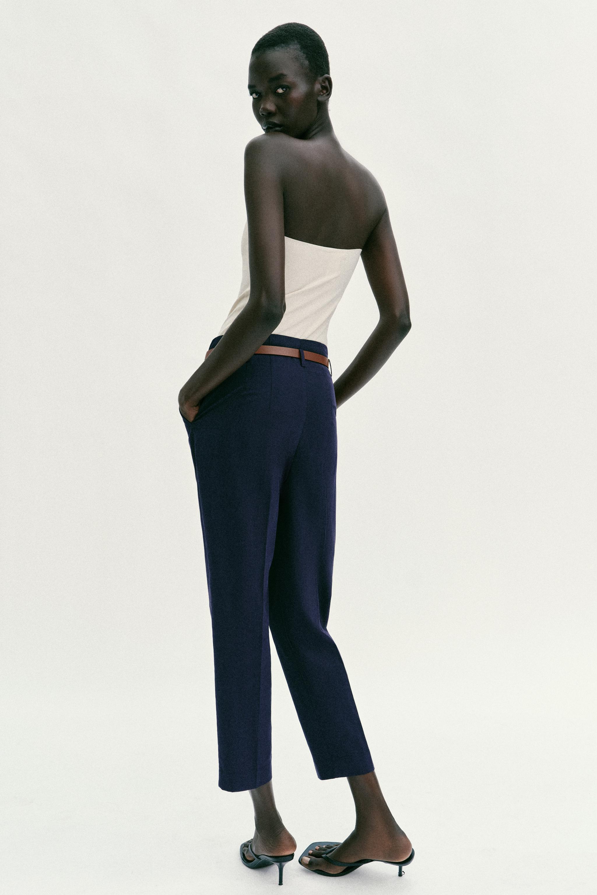 PANTALON TAILLE HAUTE ET CEINTURE