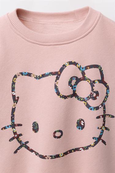 ENSEMBLE SWEAT ET LEGGING FLEURS HELLO KITTY © SANRIO - Rose craie de Zara - Image 2