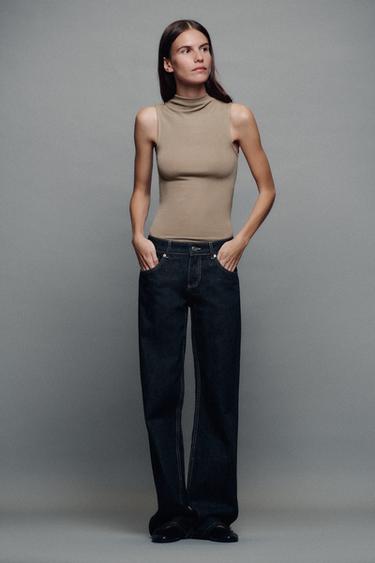 SLEEVELESS TOP - Brown / Taupe by Zara
