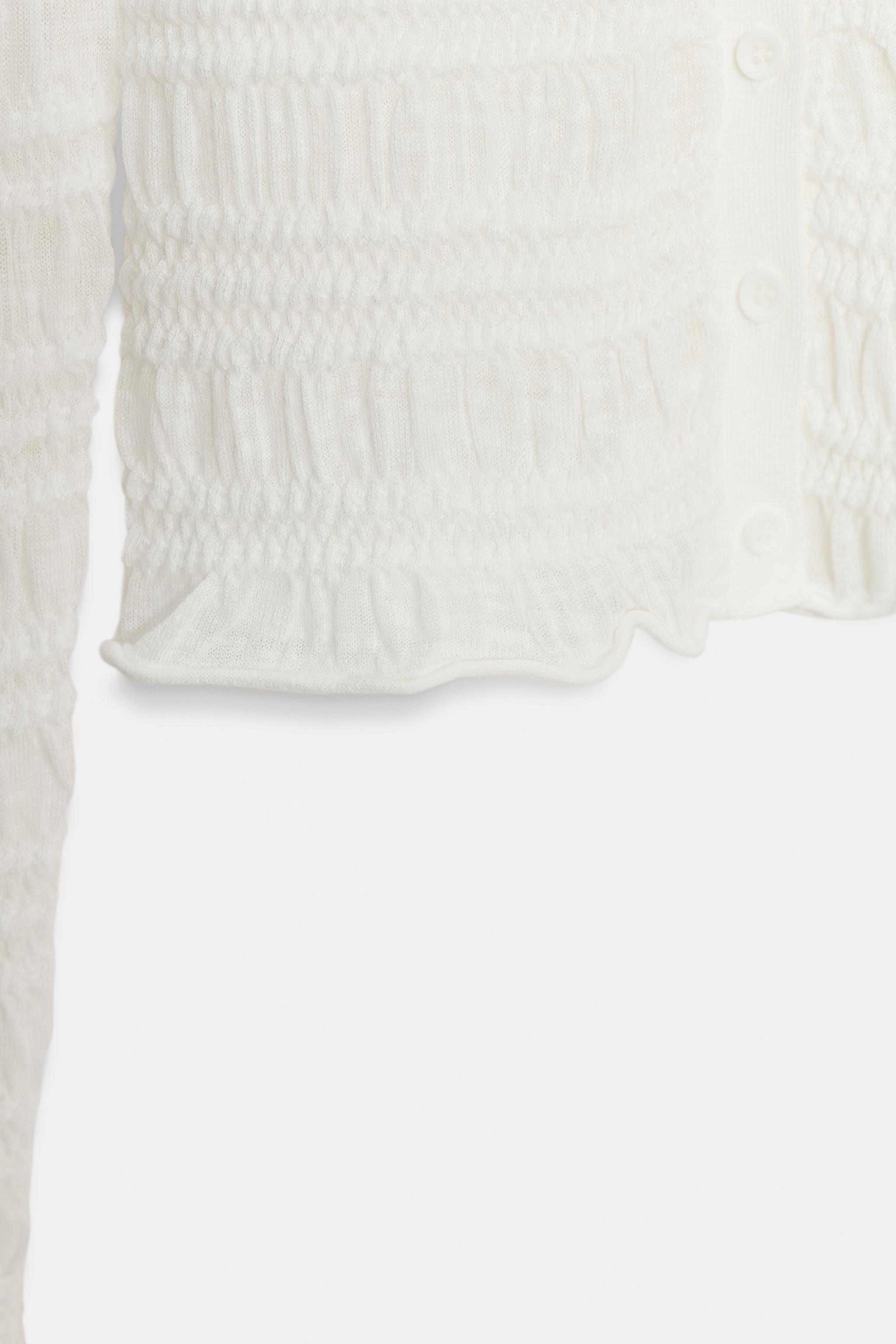 GILET EN MAILLE NID D'ABEILLE
