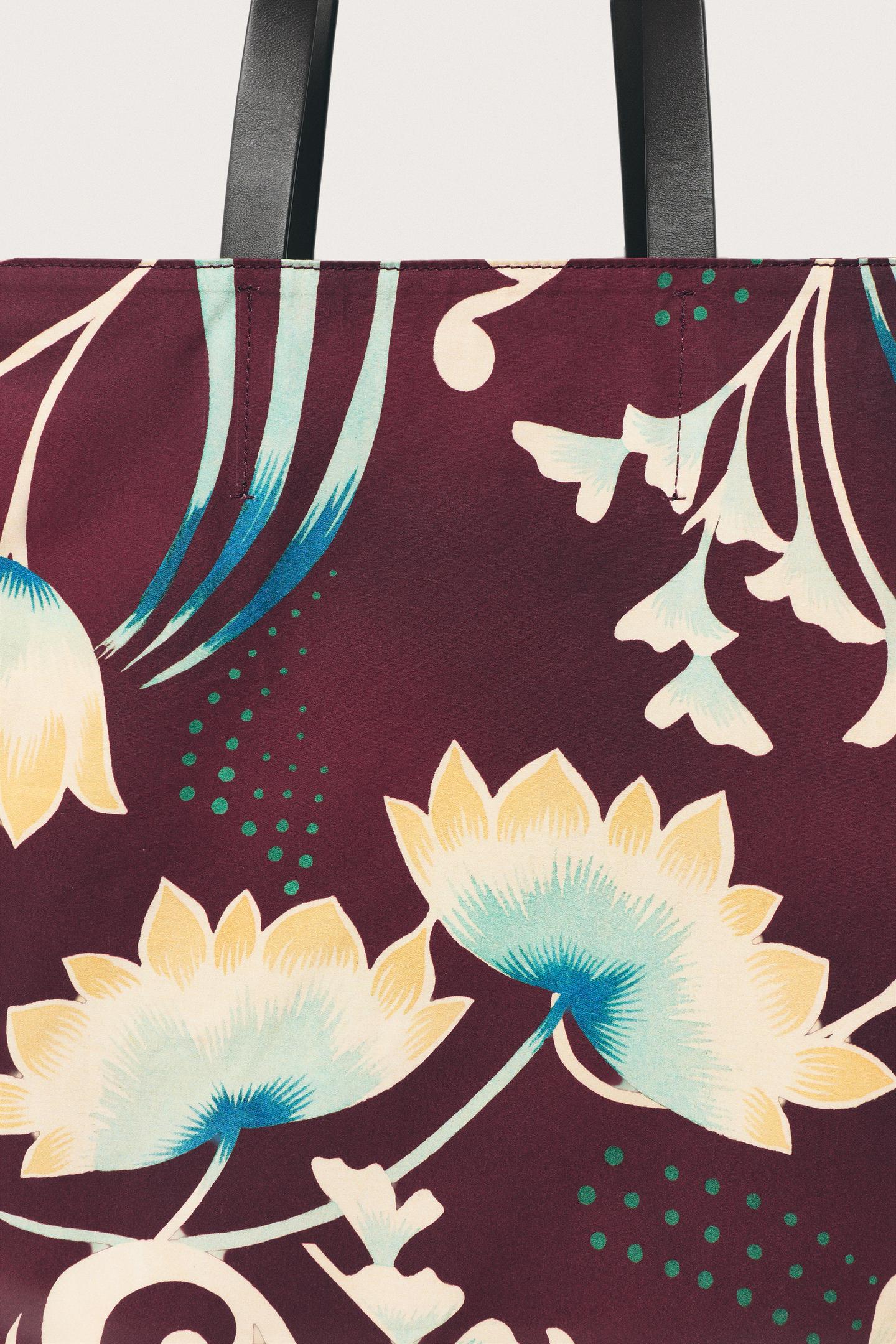Мужская сумка Zara Limited Edition Leather Detail Shopper, цвет: Чёрный — фото 4