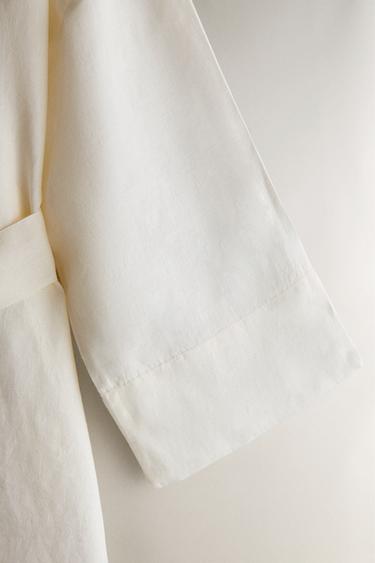 ROBE DE CHAMBRE LIN - Écru de Zara - Image 2