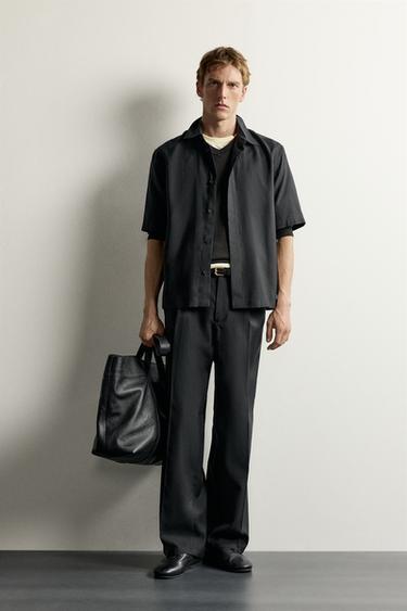 FLOWING RELAXED FIT SHIRT - Black by Zara