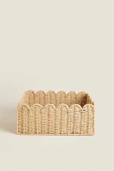 SCALLOPED BASKET - Light beige by Zara - Image 3