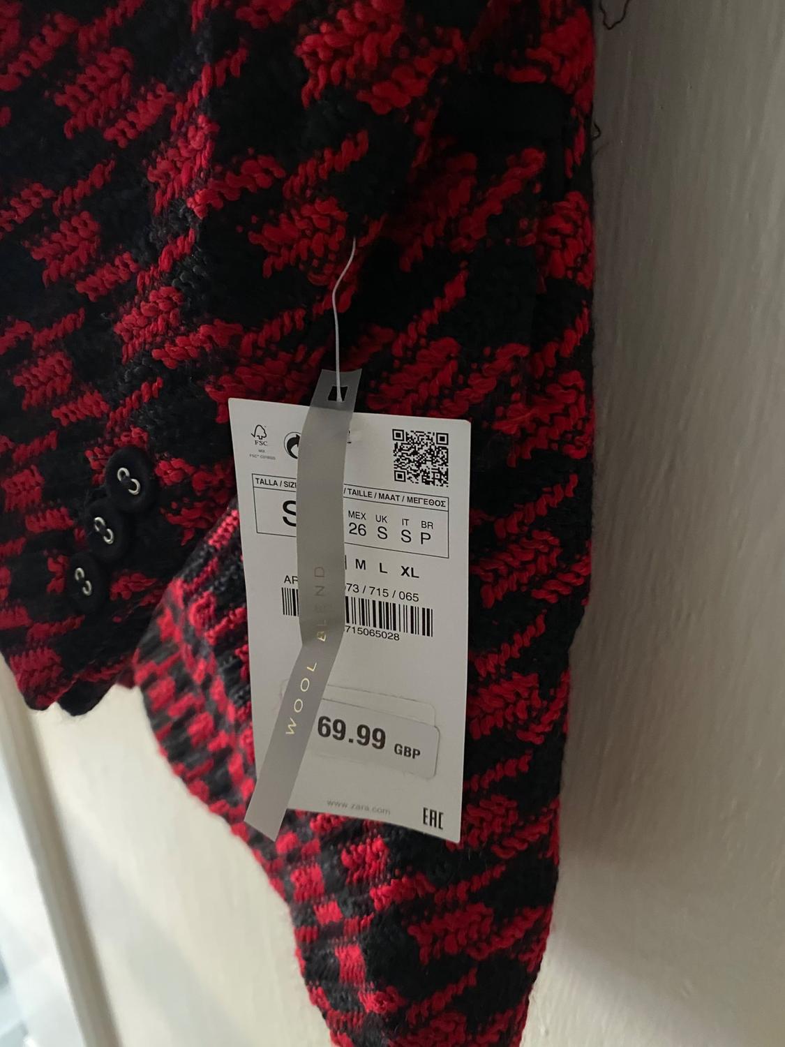 LONG HOUNDSTOOTH BLAZER - Image 2