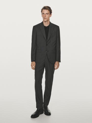 Zara 100% wool suit blazer - Anthracite Gray