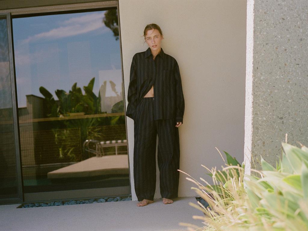 STRIPED PYJAMA-STYLE TROUSERS