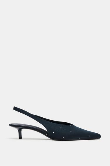 PRINTED SLINGBACK SHOES - Blue by Zara - Image 0