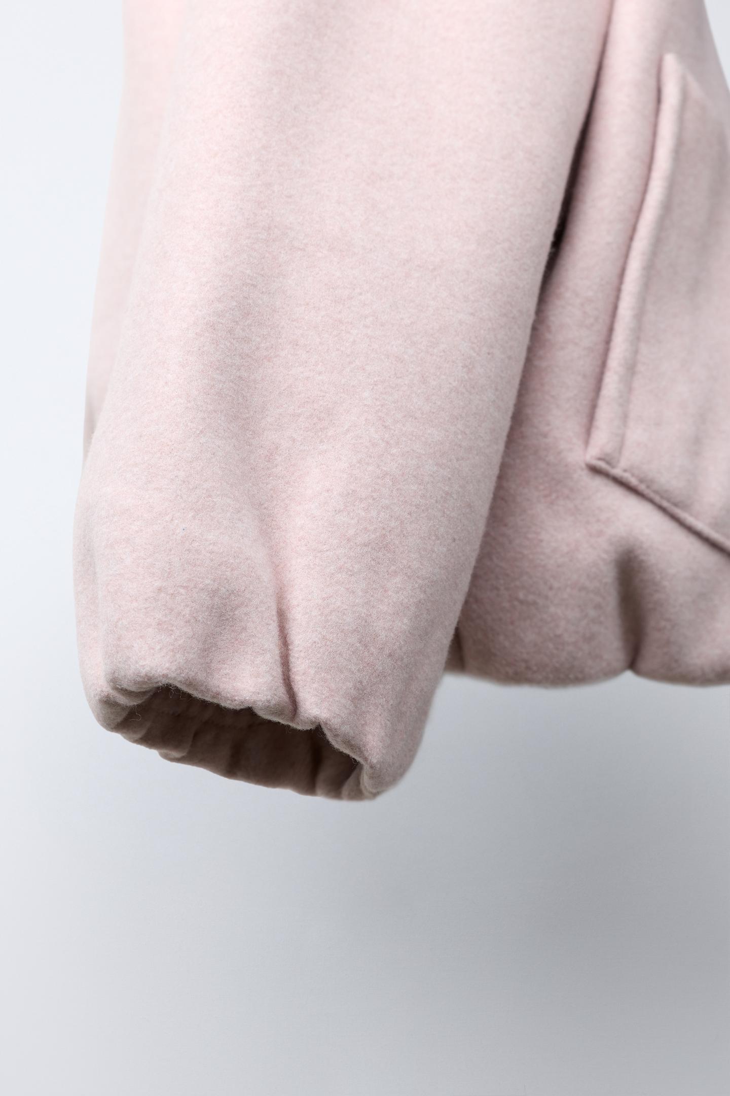 Детская куртка Zara Rickrack Trim Bomber, цвет: Розовый — фото 7