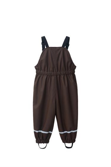 WATER-RESISTANT RUBBERIZED OVERALLS — Brown 2