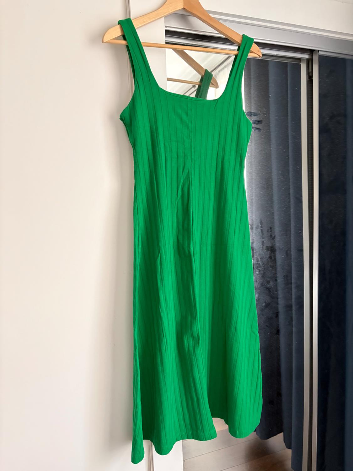 GREEN COTTON DRESS - Image 2