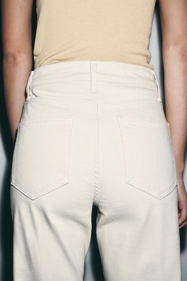 JEAN ZW COLLECTION LARGE TAILLE HAUTE - Écru de Zara - Image 2