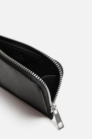 EMBOSSED CARD HOLDER - Black by Zara - Image 3