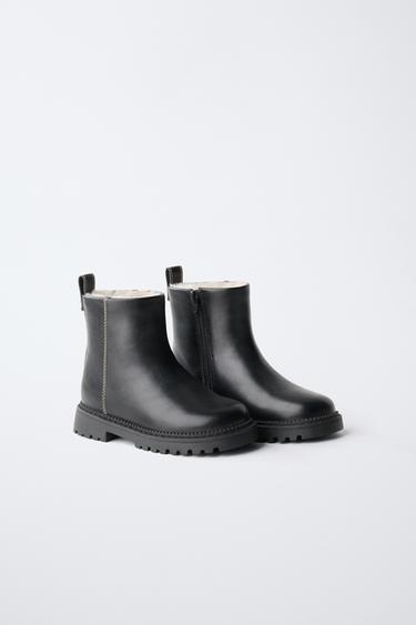 FUR-LINED BOOTIES — Black 2