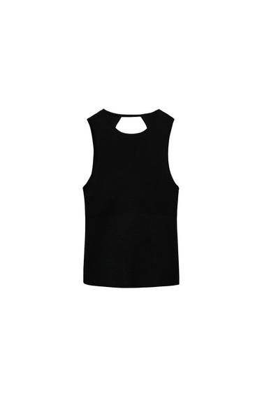 OPEN BACK KNIT TOP