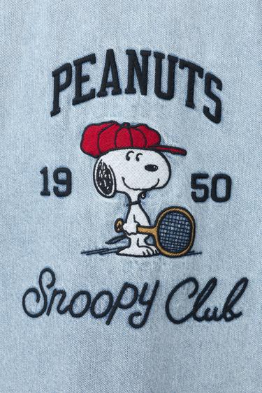 SNOOPY PEANUTS™ DENIM WAISTCOAT - Light blue by Zara - Image 3