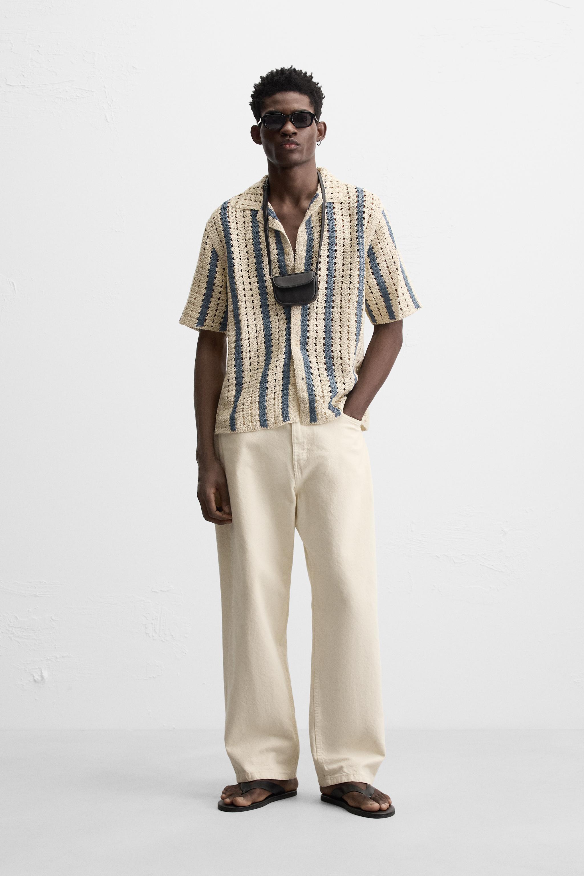 Crochet Shirt Zara On Line Camicie CAMICIA CON STRUTTURA CROCHET