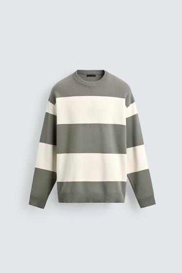 JERSEY ESTRUCTURA SOFT - rayas de Zara