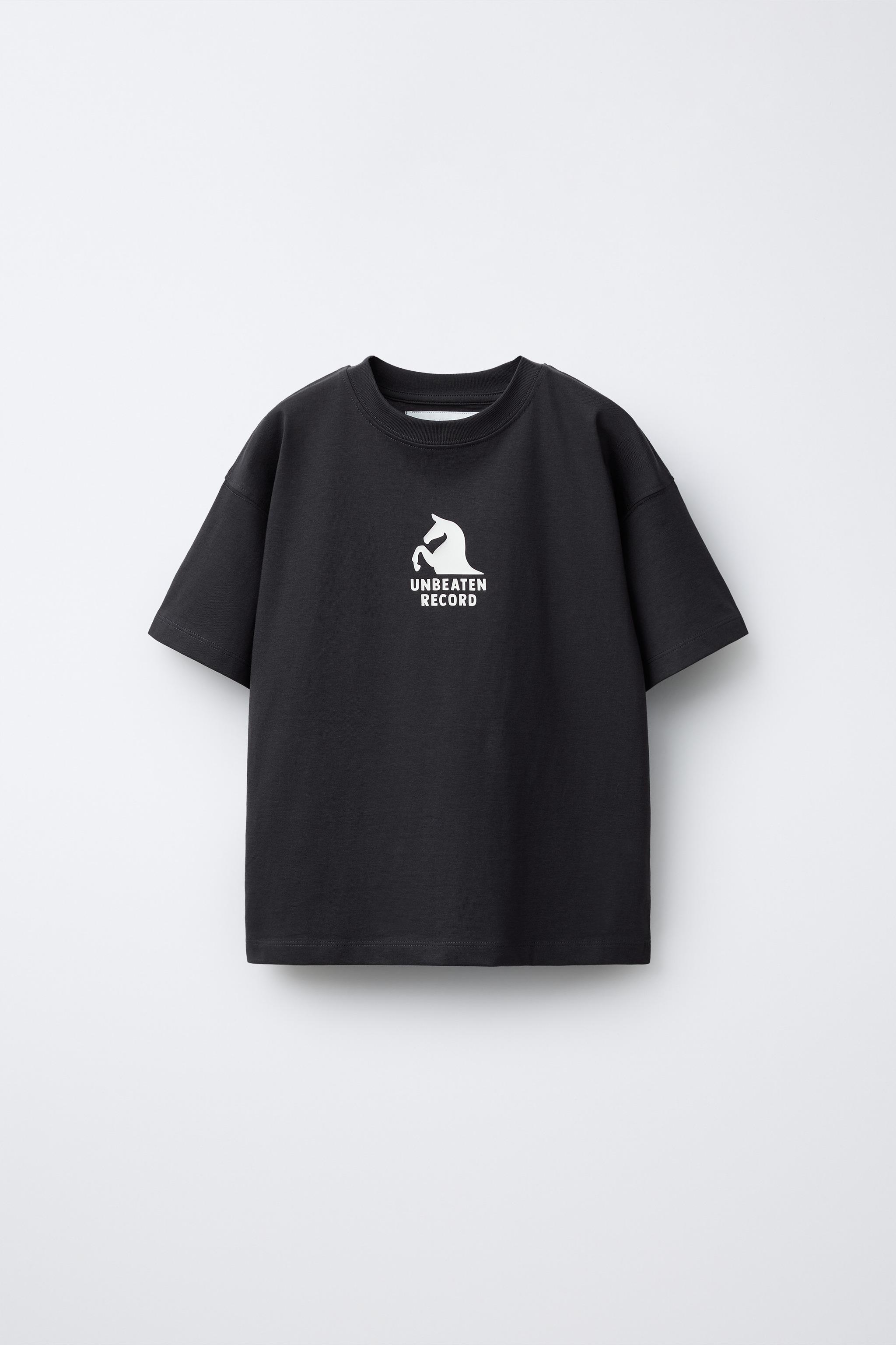 CAMISETA CABALLO EMBOSSED - Gris antracita | ZARA Chile