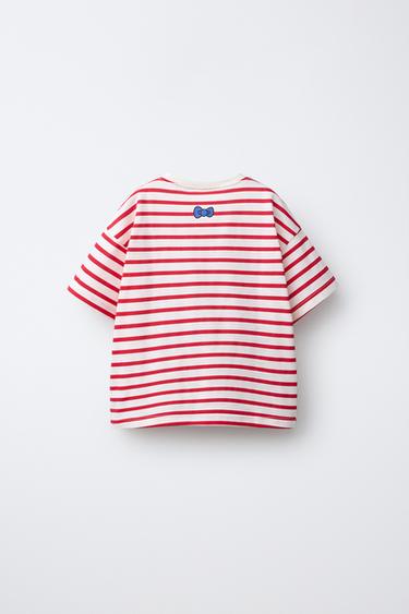 STRIPED HELLO KITTY © SANRIO T-SHIRT - Red Stripe by Zara - Image 1