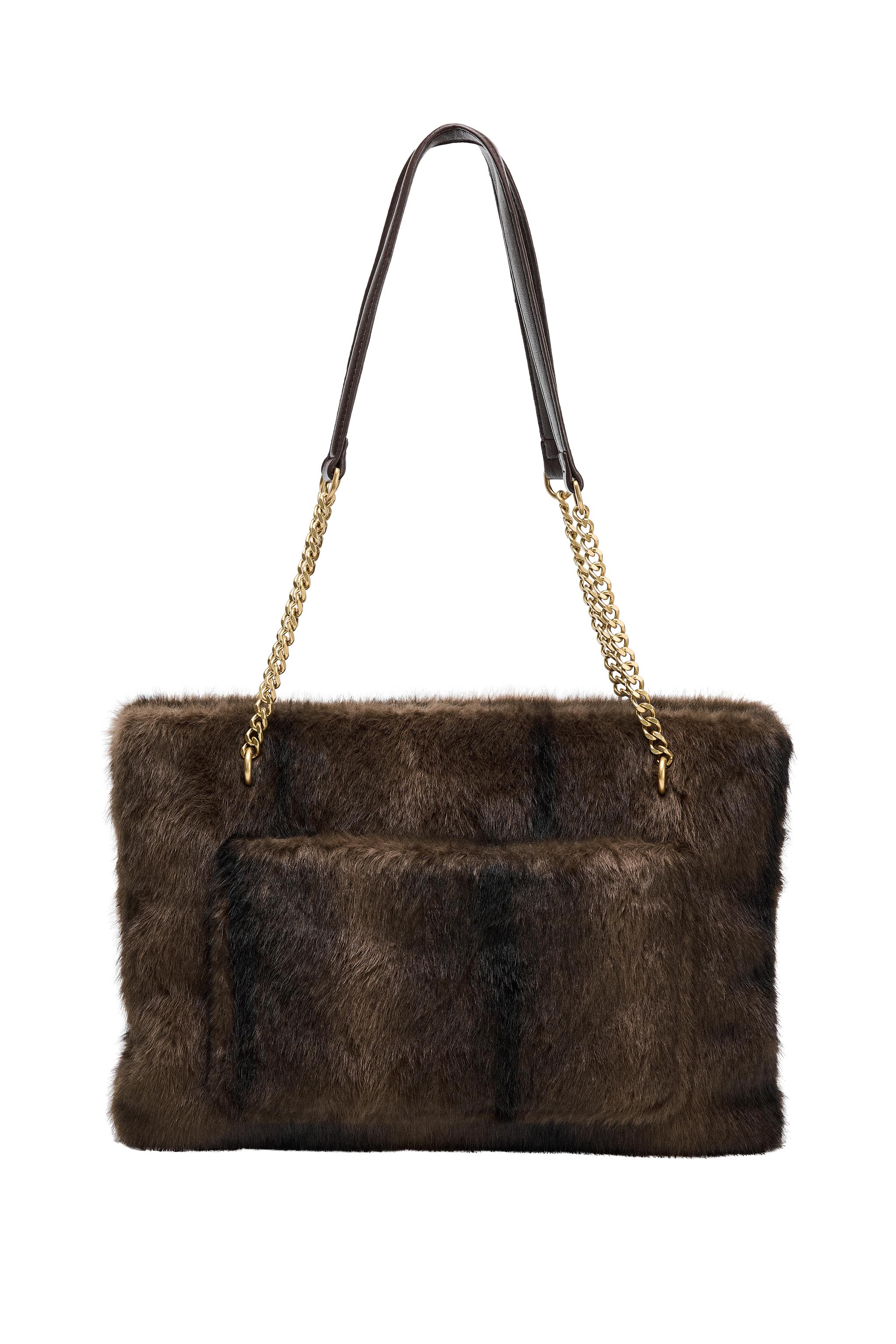 FAUX FUR SHOULDER BAG SECOND HAND | Zara Preowned