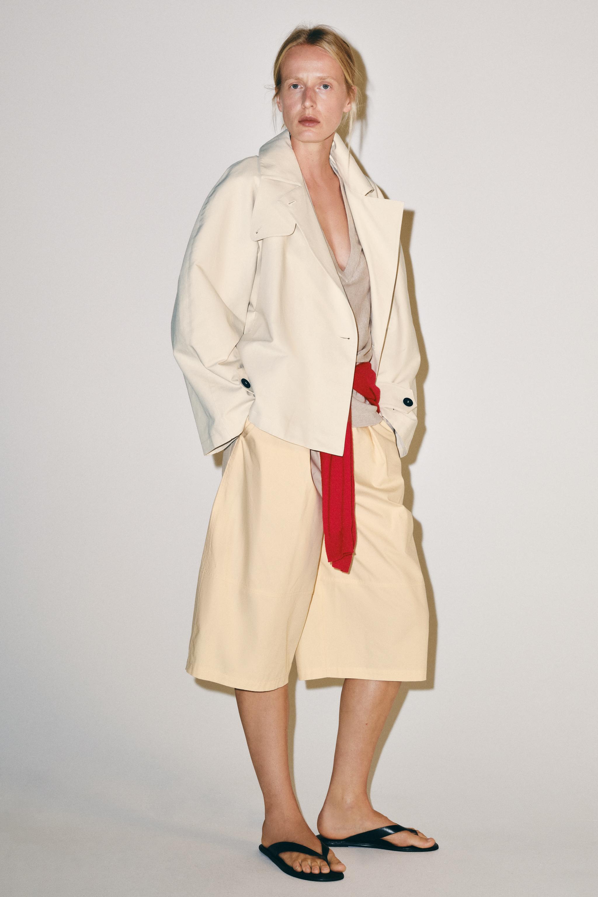 ZW COLLECTION SHORT TRENCH COAT
