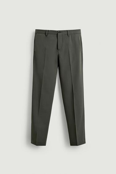 COMFORT SUIT TROUSERS - Green by Zara