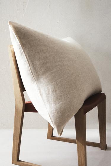 Zara XXL THROW PILLOW COVER - Light beige - Image 0