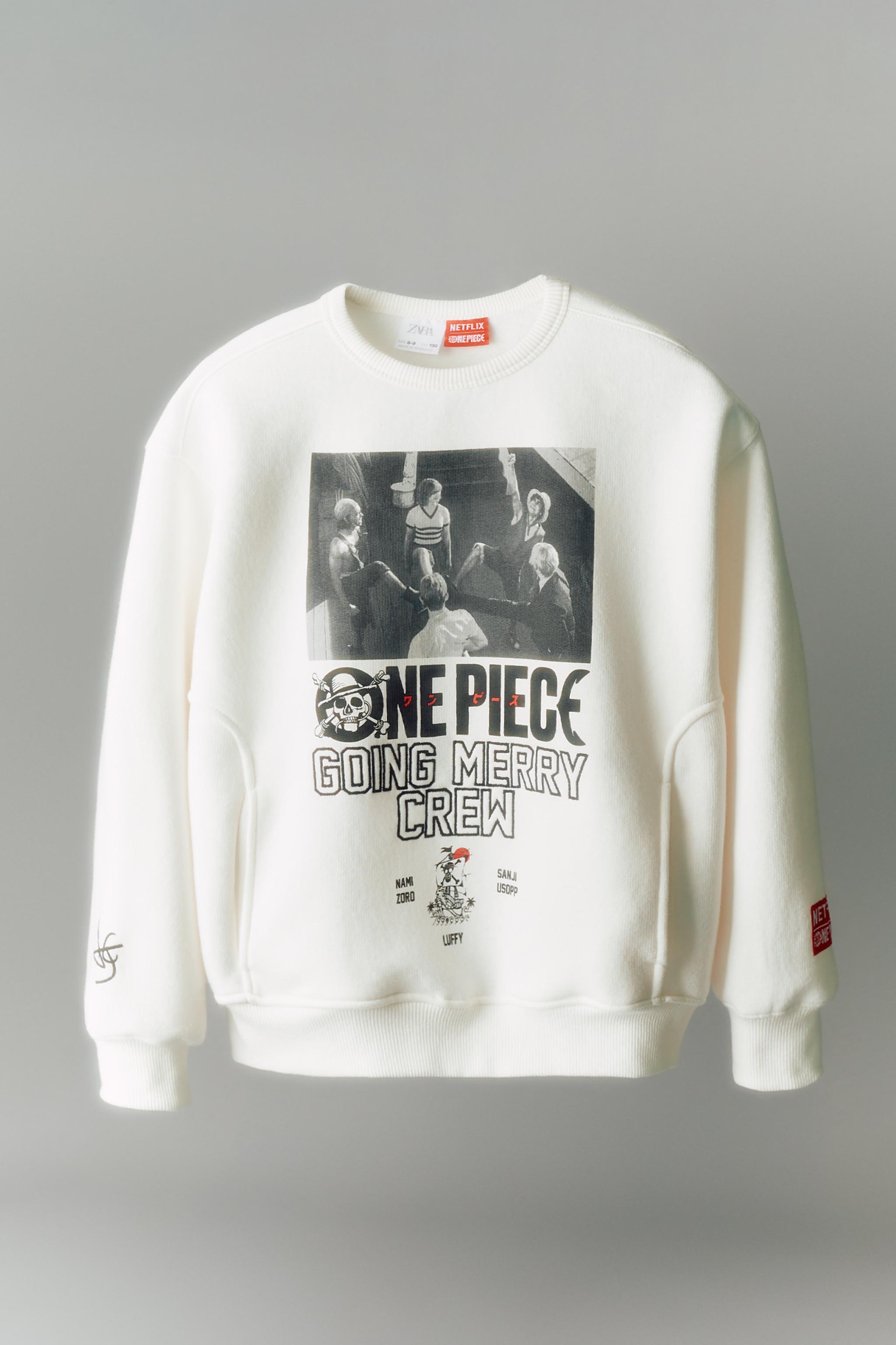 ONE PIECE © SWEATSHIRT - Ecru | ZARA New Zealand