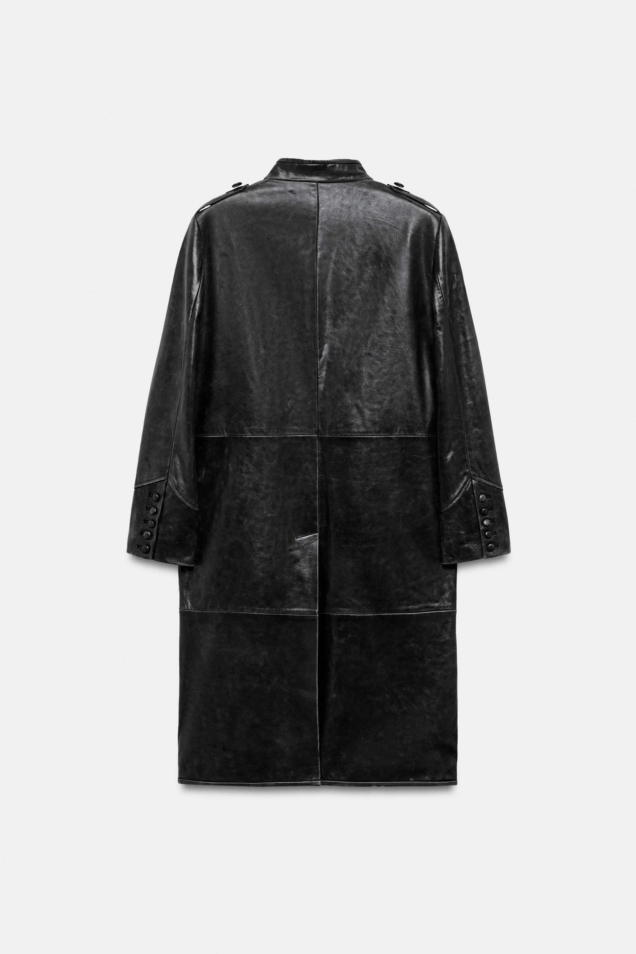 100% LEATHER ZW COLLECTION JACKET - Black | ZARA United States