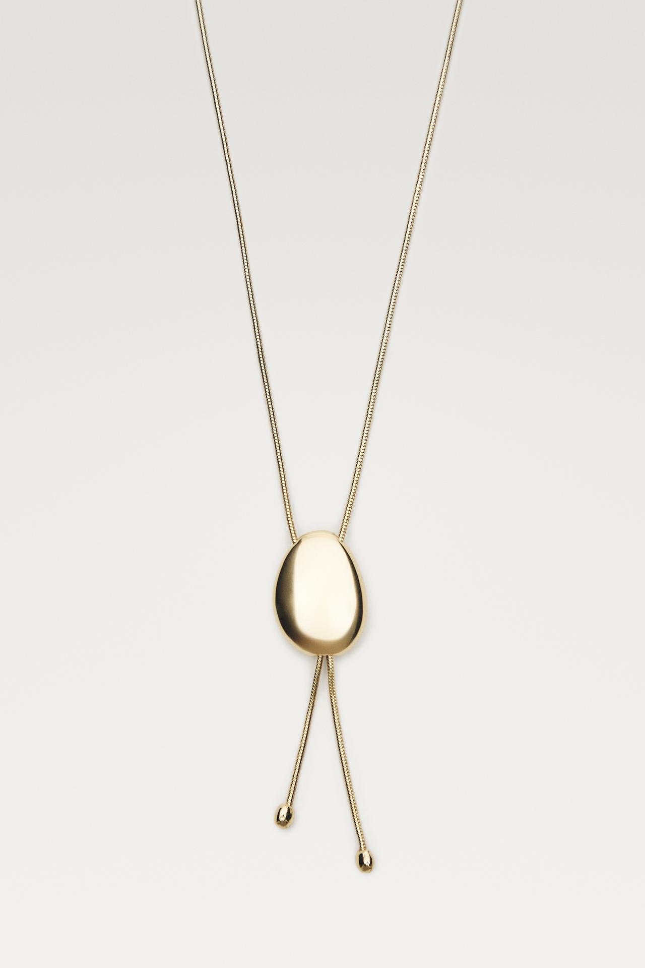 Lariat necklace — Golden