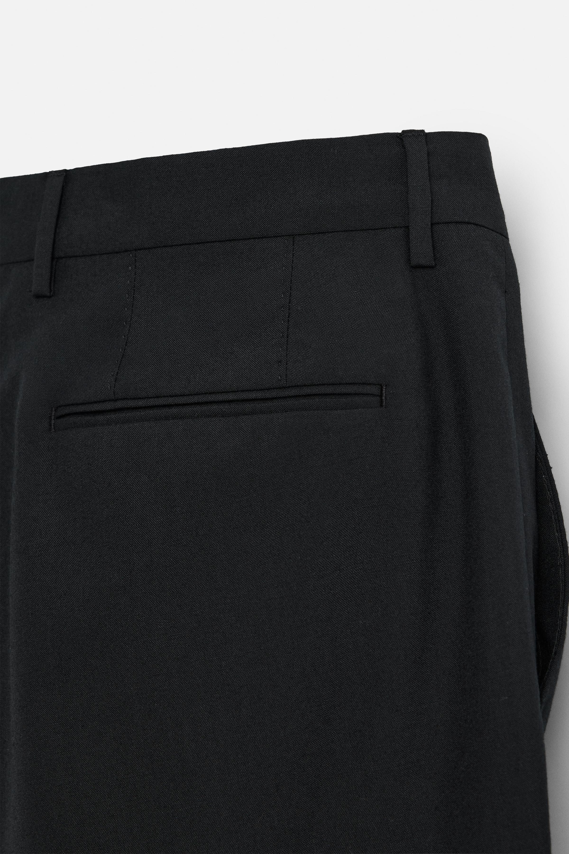 100% WOOL SUIT PANTS - Black | ZARA United States 100% WOOL SUIT PANTS - Black | ZARA United States
