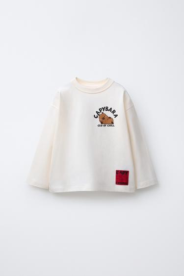 T-SHIRT ESTAMPADA CAPIBARA CAPYFUN © - Cru da Zara