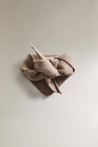 CASHMERE BANDANA - Brown / Taupe by Zara - Image 1