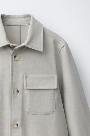 SURCHEMISE CONFORT - Beige clair de Zara - Image 2