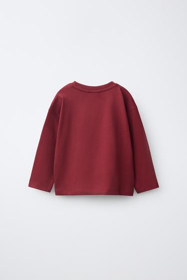 ANIMAL PRINT T-SHIRT — Burgundy 2
