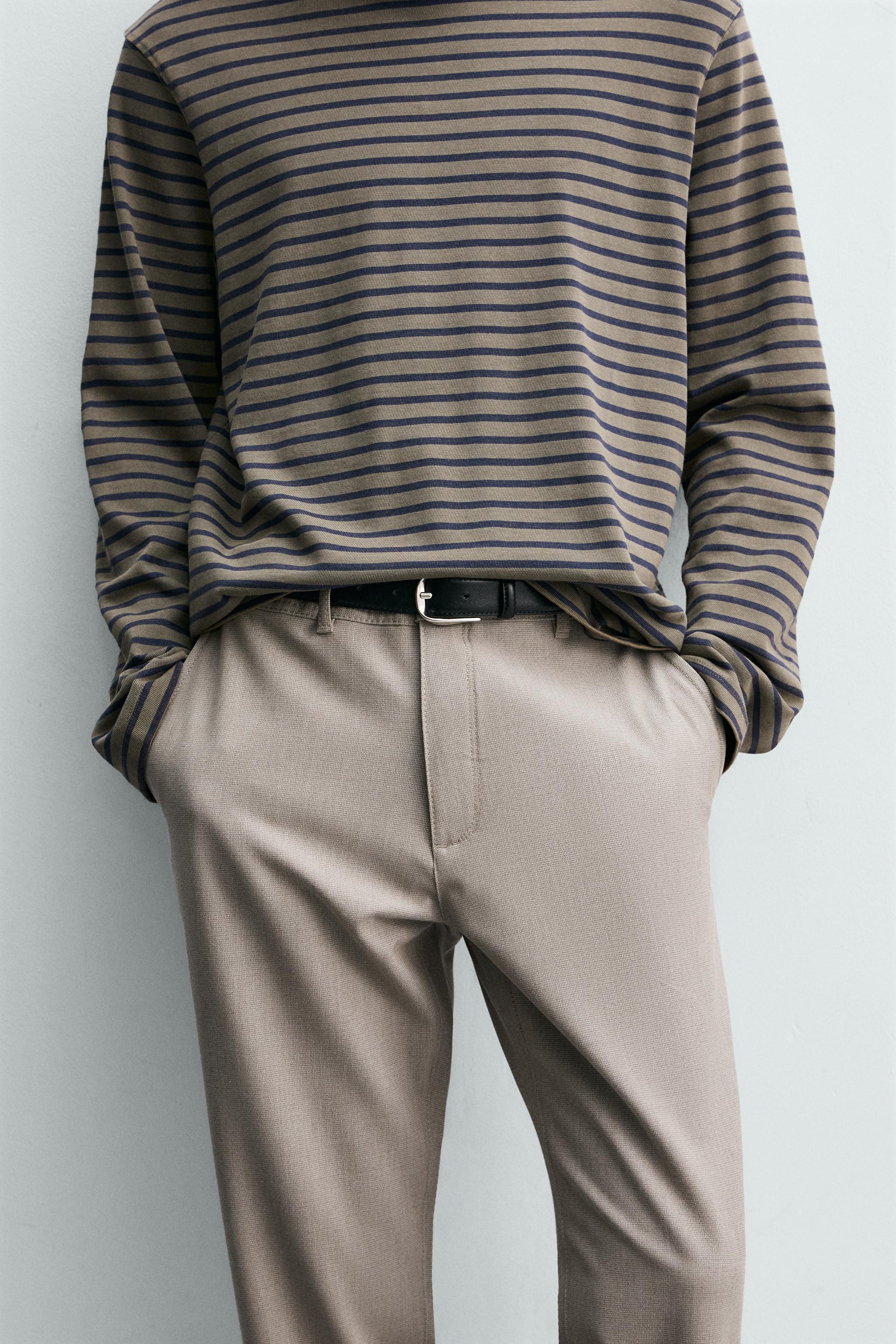 COMFORT STRUCTURED CHINO PANTS