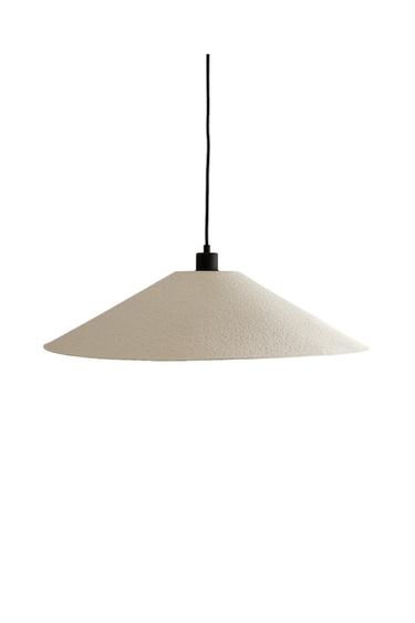 LAMPE SUSPENSION PAPIER GRAND FORMAT - Blanc de Zara