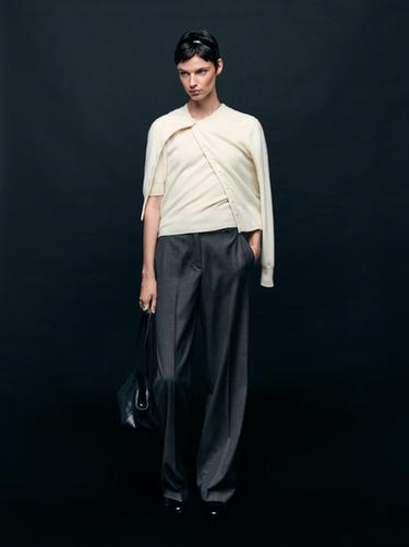 Cardigan en laine mélangée - Jaune de Zara - Image 0