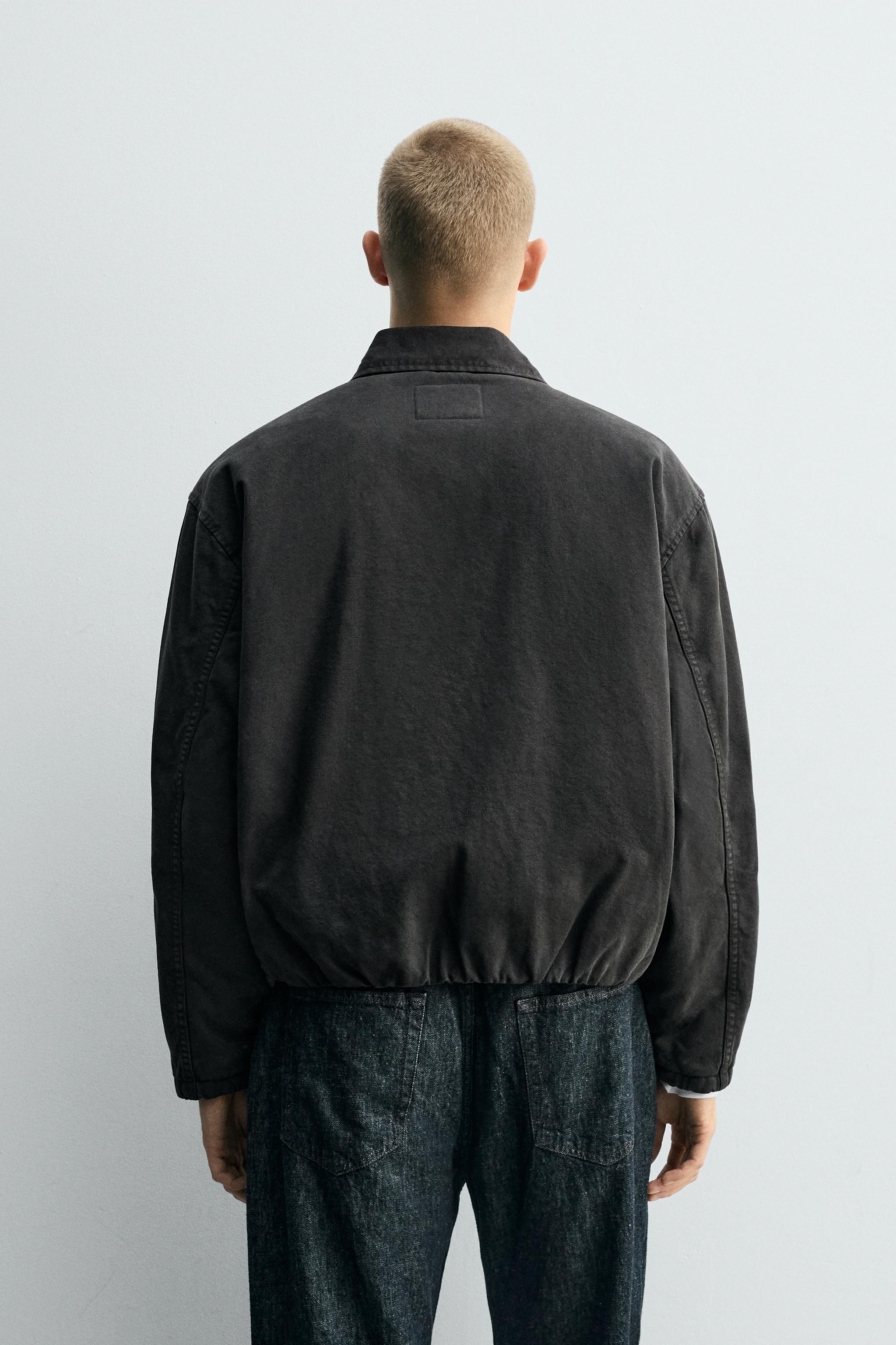 CROPPED FIT TOGGLE JACKET - Gray | ZARA United States